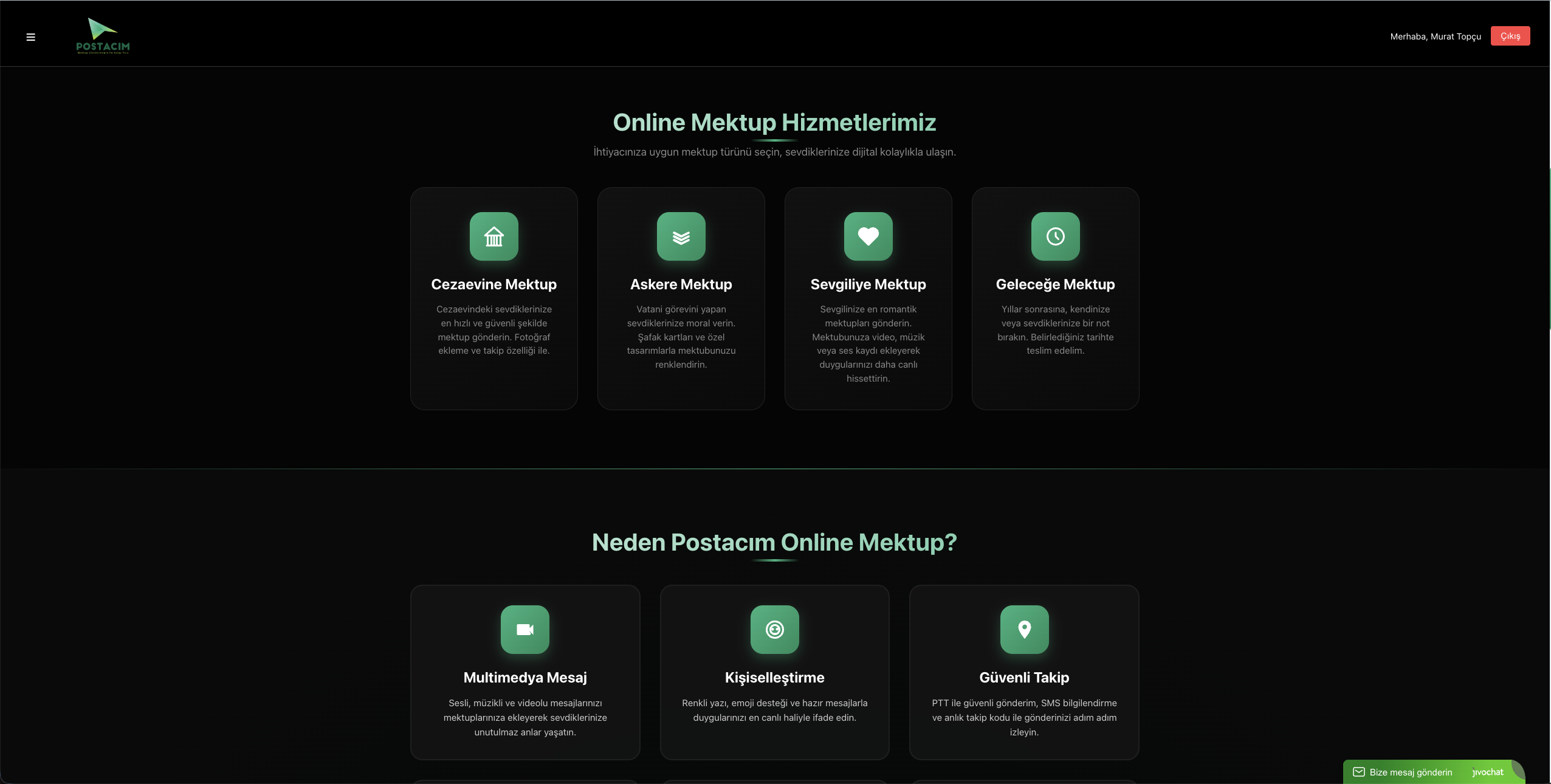 İnternetten Mektup Gönderme: postacim.net'in Web ve Mobil Geliştirme Süreci