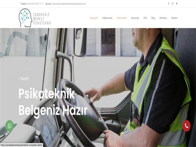 Çanakkale Psikoteknik Kurumsal Sayfası