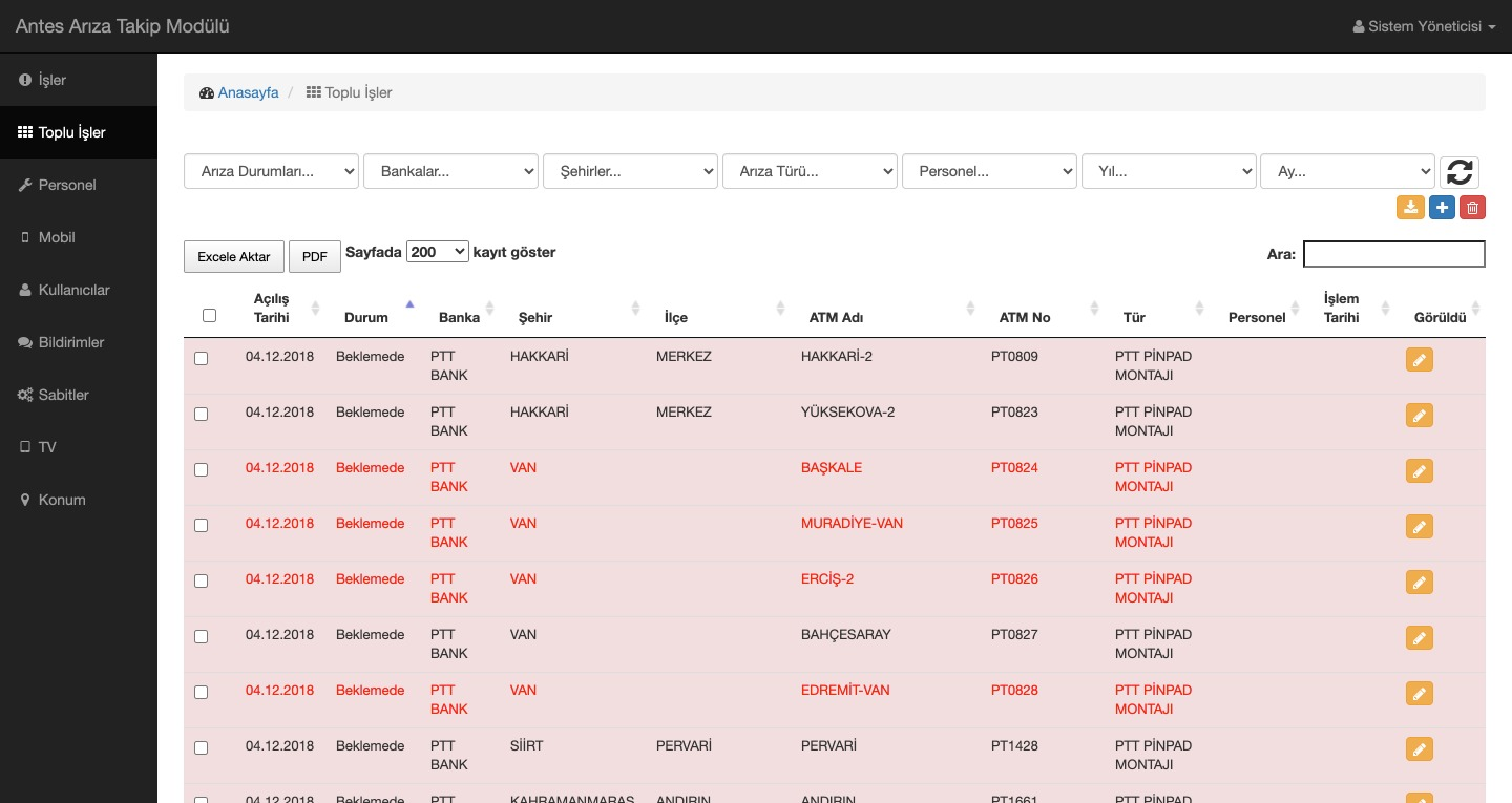 Antes Saha Takip Programı