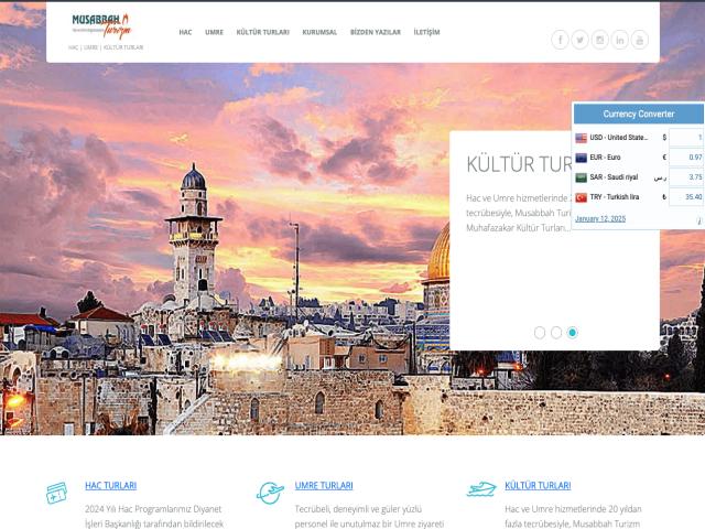Musabbah Turizm Web Sayfası