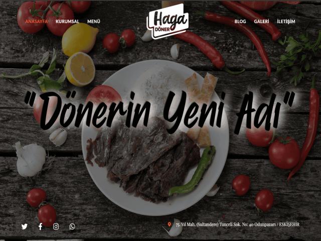 Haga Döner Web Sayfası