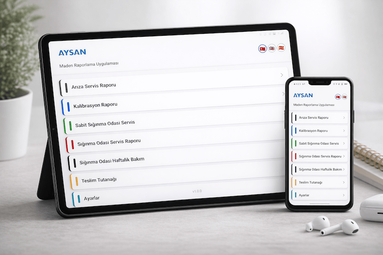 Aysan Mühendislik Sığınma Odası Servis Uygulaması
