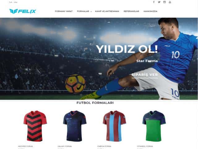 Felix Sport Kurumsal Web Sayfası - Web-Mobil